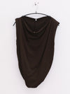 BASERANGE 25 Early Spring Organic Cotton Large Neckline Irregular Vest BAS-TOTUT-RC-SU25-FOVEA